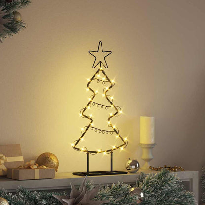 vidaXL Metal Christmas Tree Black 60 cm Steel - 56606