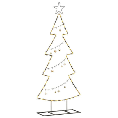 vidaXL Metal Christmas Tree Black 125 cm Steel
