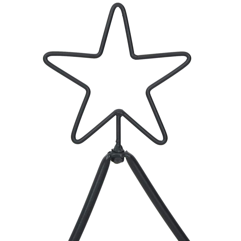 vidaXL Metal Christmas Tree Black 150 cm Steel