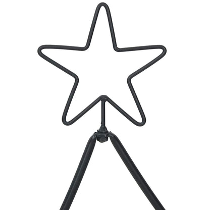 vidaXL Metal Christmas Tree Black 150 cm Steel