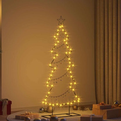 vidaXL Metal Christmas Tree Black 150 cm Steel