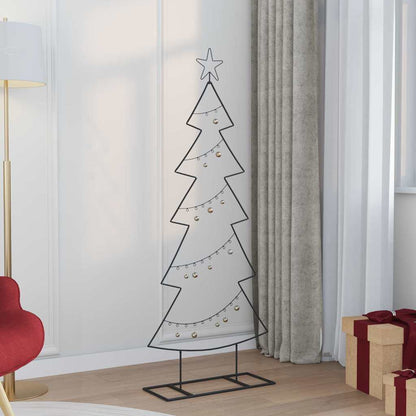 vidaXL Metal Christmas Tree Black 150 cm Steel