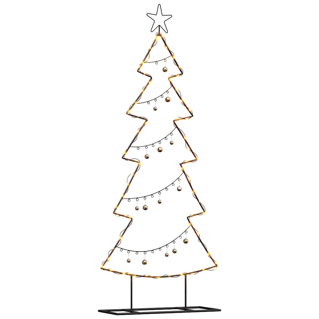 vidaXL Metal Christmas Tree Black 150 cm Steel