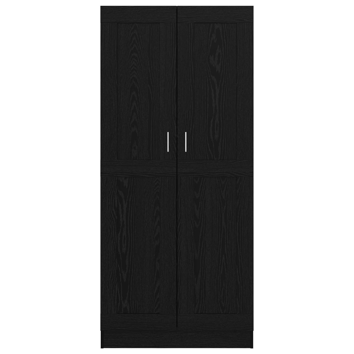 vidaXL Book Cabinet 3-Tier 82.5 x 30.5 x 185 cm Engineered Wood - Black