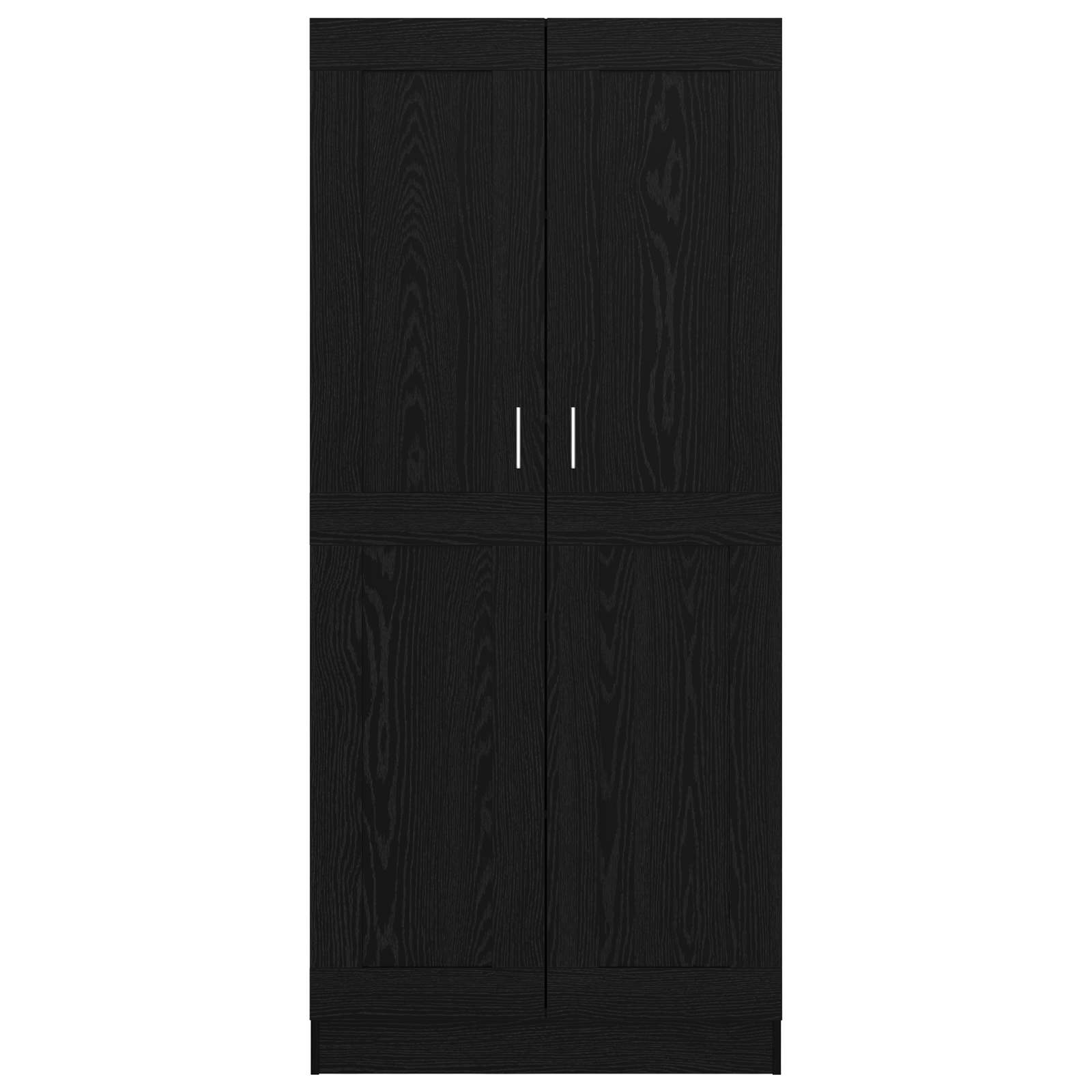 vidaXL Book Cabinet 3-Tier 82.5 x 30.5 x 185 cm Engineered Wood - Black