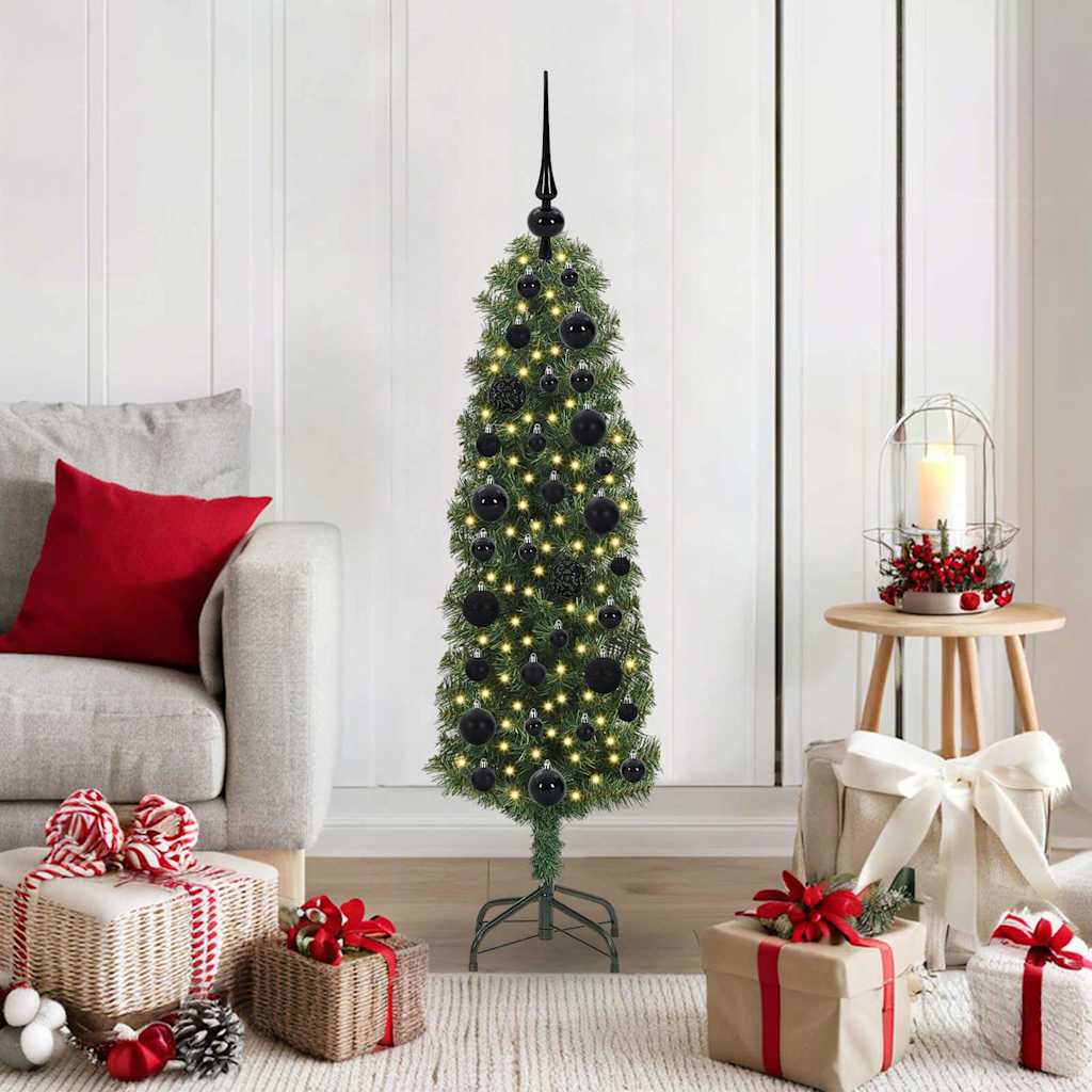 vidaXL Artificial Christmas Tree with 150 LEDs with Stand Green 120 cm - 45169