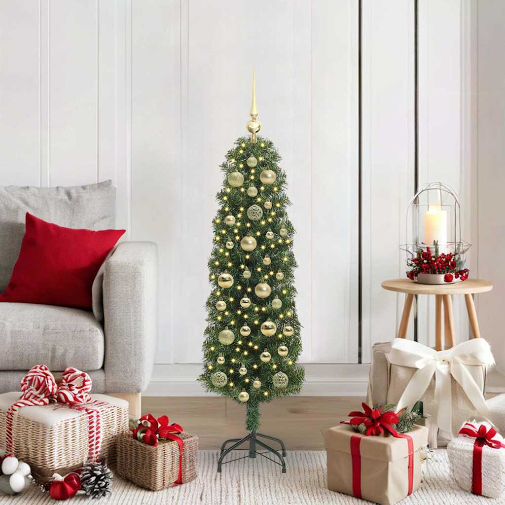 vidaXL Artificial Christmas Tree with 150 LEDs with Stand Green 120 cm - 45196