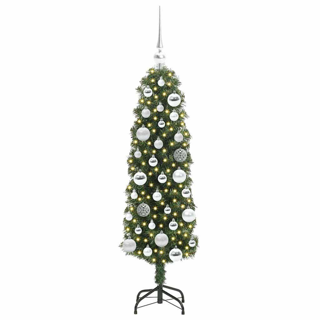 vidaXL Artificial Christmas Tree with 150 LEDs with Stand Green 120 cm - 45209