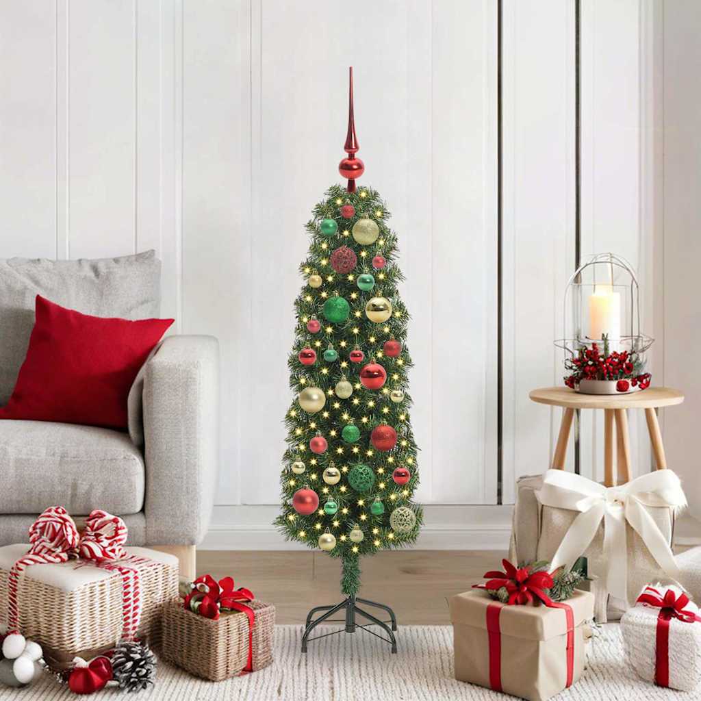 vidaXL Artificial Christmas Tree with 150 LEDs with Stand Green 120 cm - 45224