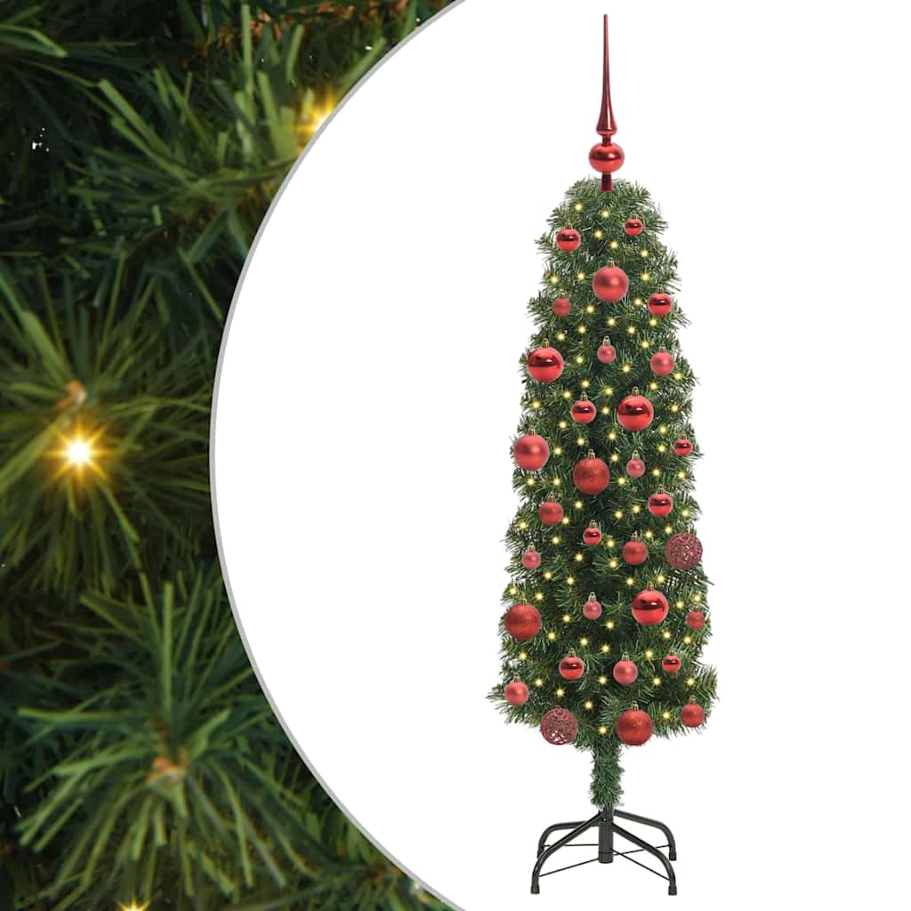 vidaXL Artificial Christmas Tree with 150 LEDs with Stand Green 150 cm - 45237