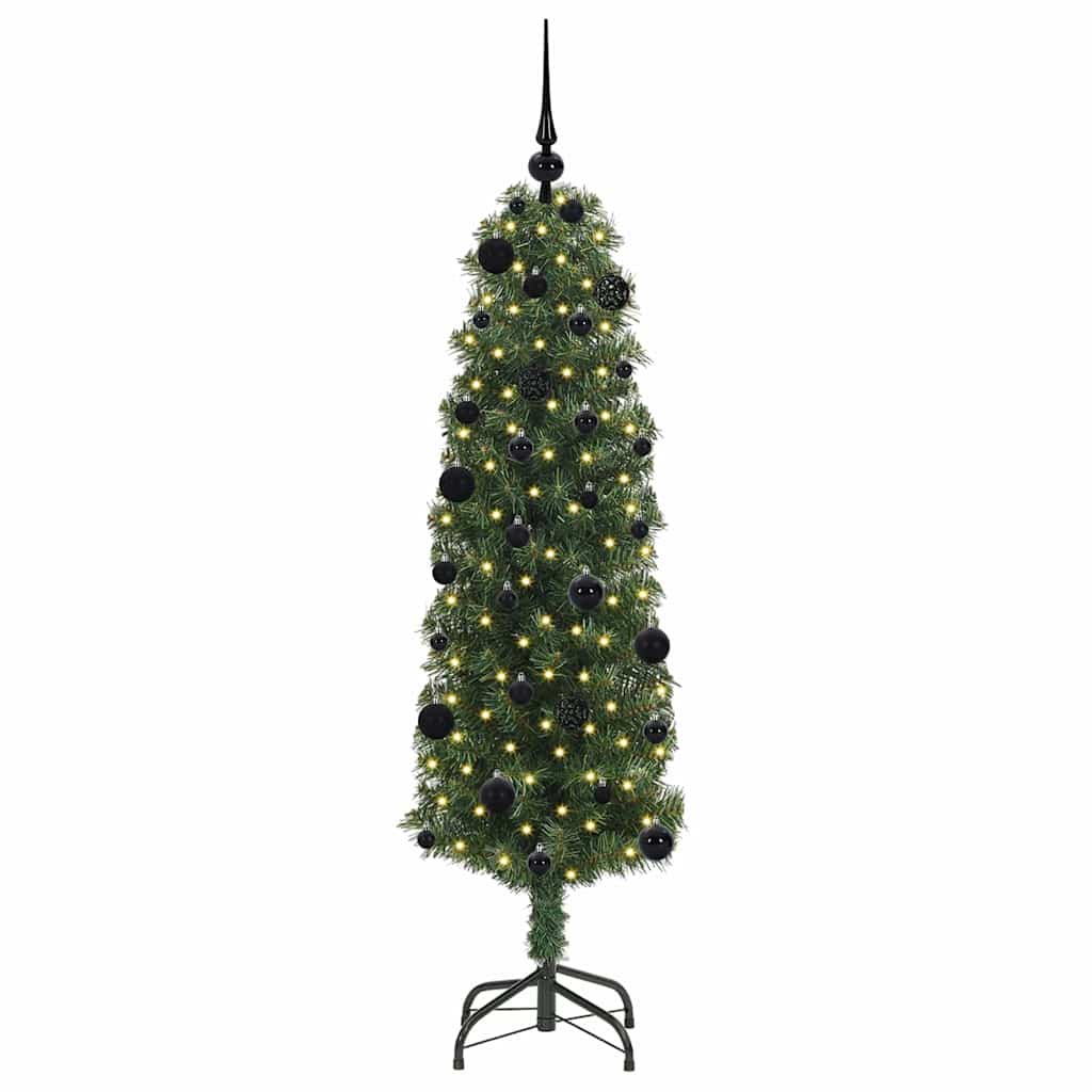 vidaXL Artificial Christmas Tree with 150 LEDs with Stand Green 150 cm - 45248