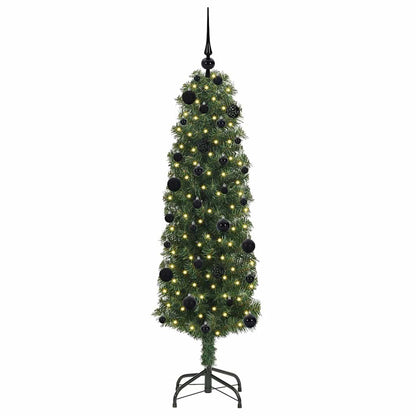 vidaXL Artificial Christmas Tree with 150 LEDs with Stand Green 150 cm - 45248
