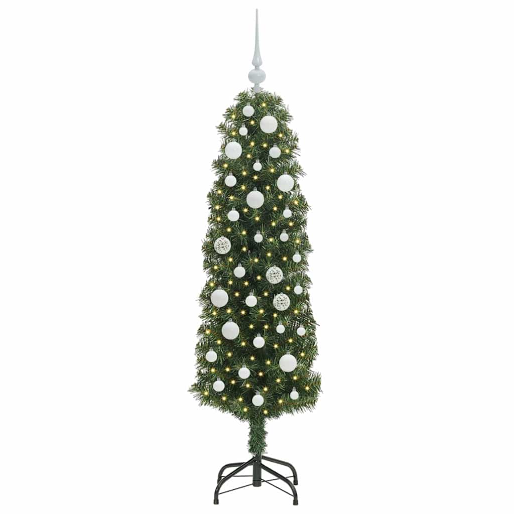 vidaXL Artificial Christmas Tree with 150 LEDs with Stand Green 150 cm - 45257