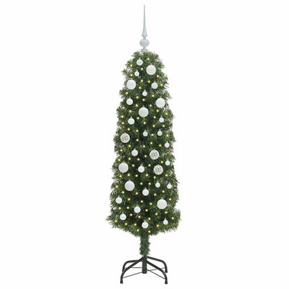 vidaXL Artificial Christmas Tree with 150 LEDs with Stand Green 150 cm - 45257