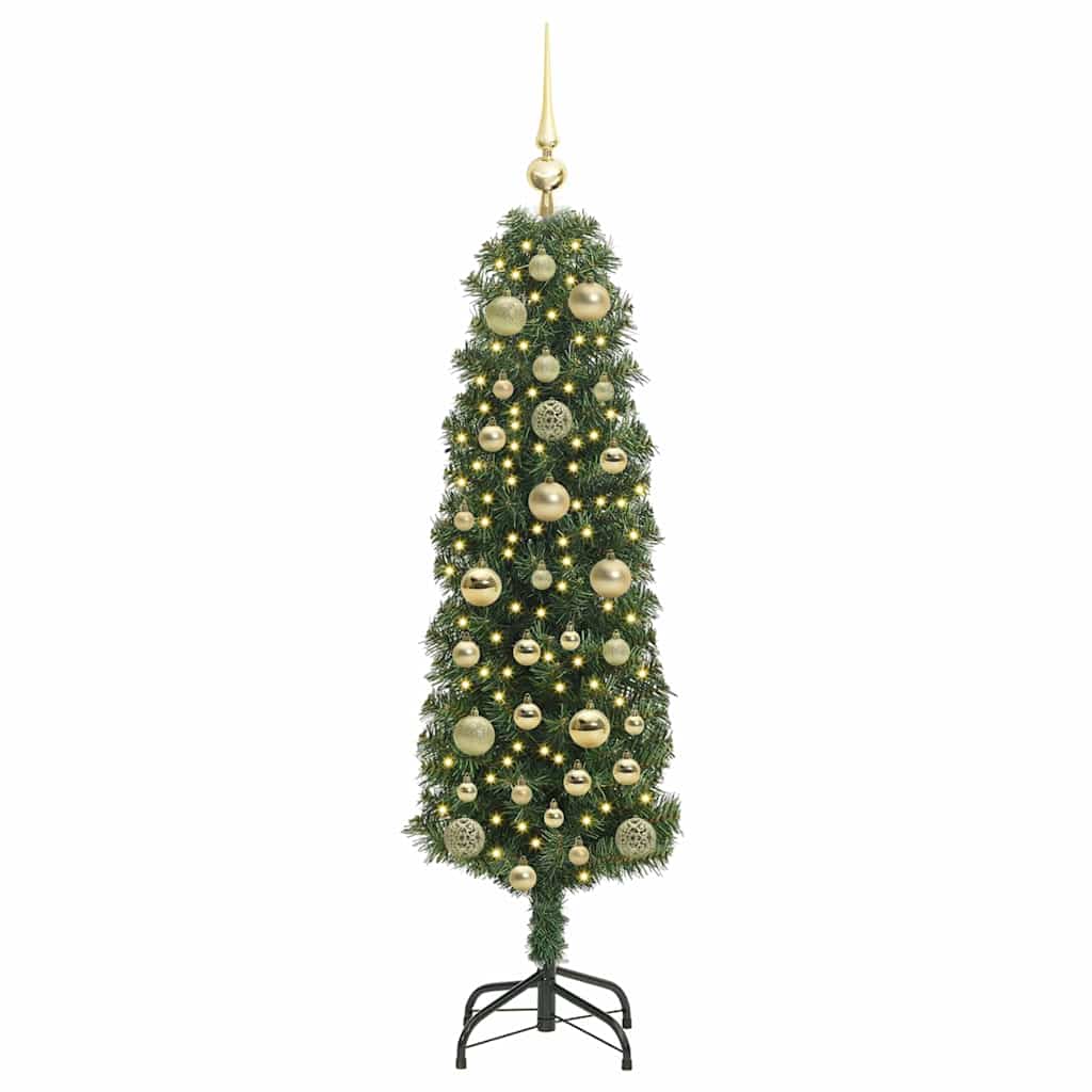 vidaXL Artificial Christmas Tree with 150 LEDs with Stand Green 150 cm - 45258