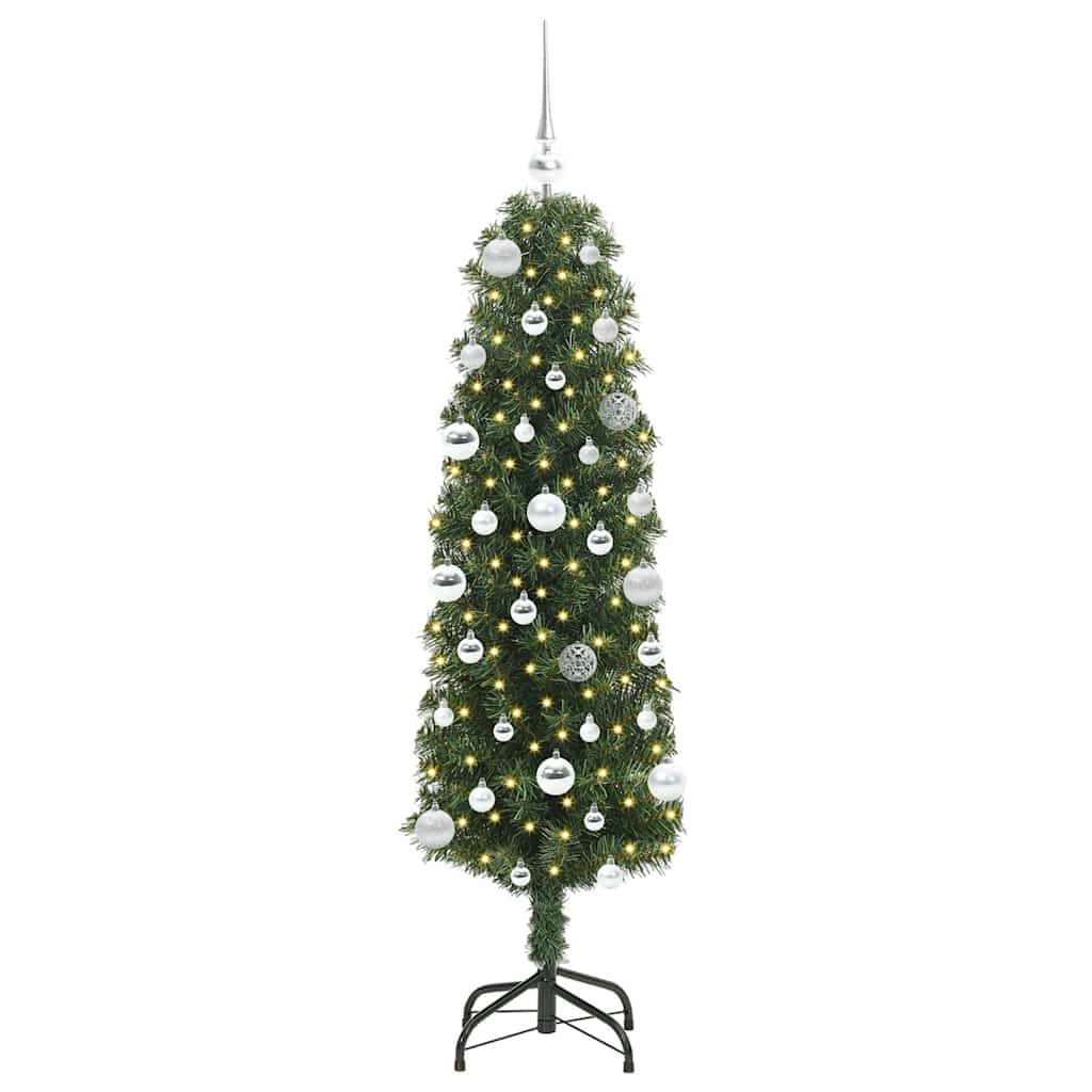 vidaXL Artificial Christmas Tree with 150 LEDs with Stand Green 150 cm - 45265