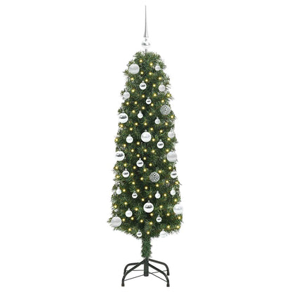 vidaXL Artificial Christmas Tree with 150 LEDs with Stand Green 150 cm - 45265