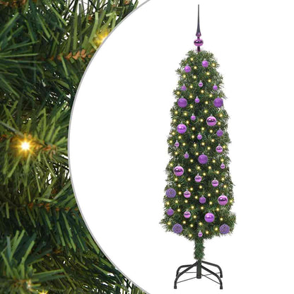 vidaXL Artificial Christmas Tree with 150 LEDs with Stand Green 150 cm - 45266