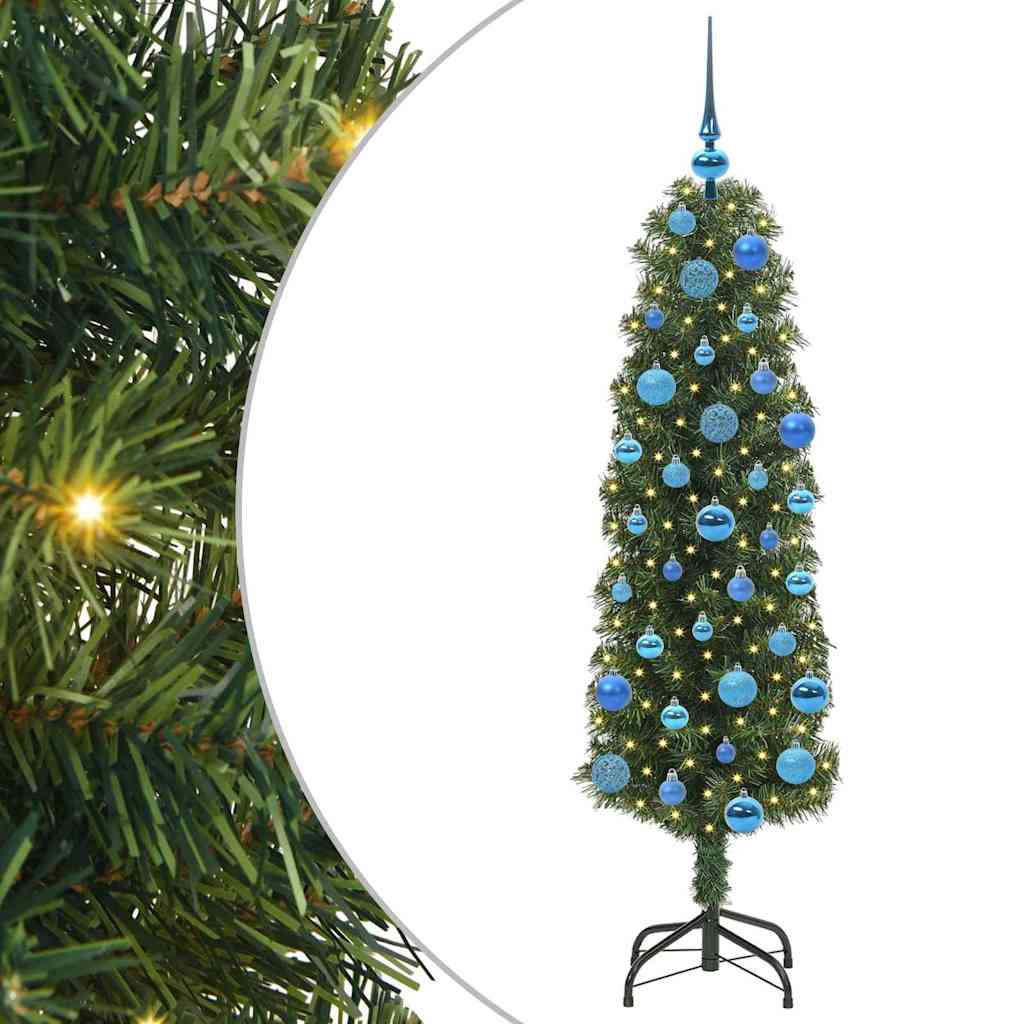 vidaXL Artificial Christmas Tree with 150 LEDs with Stand Green 150 cm - 45277