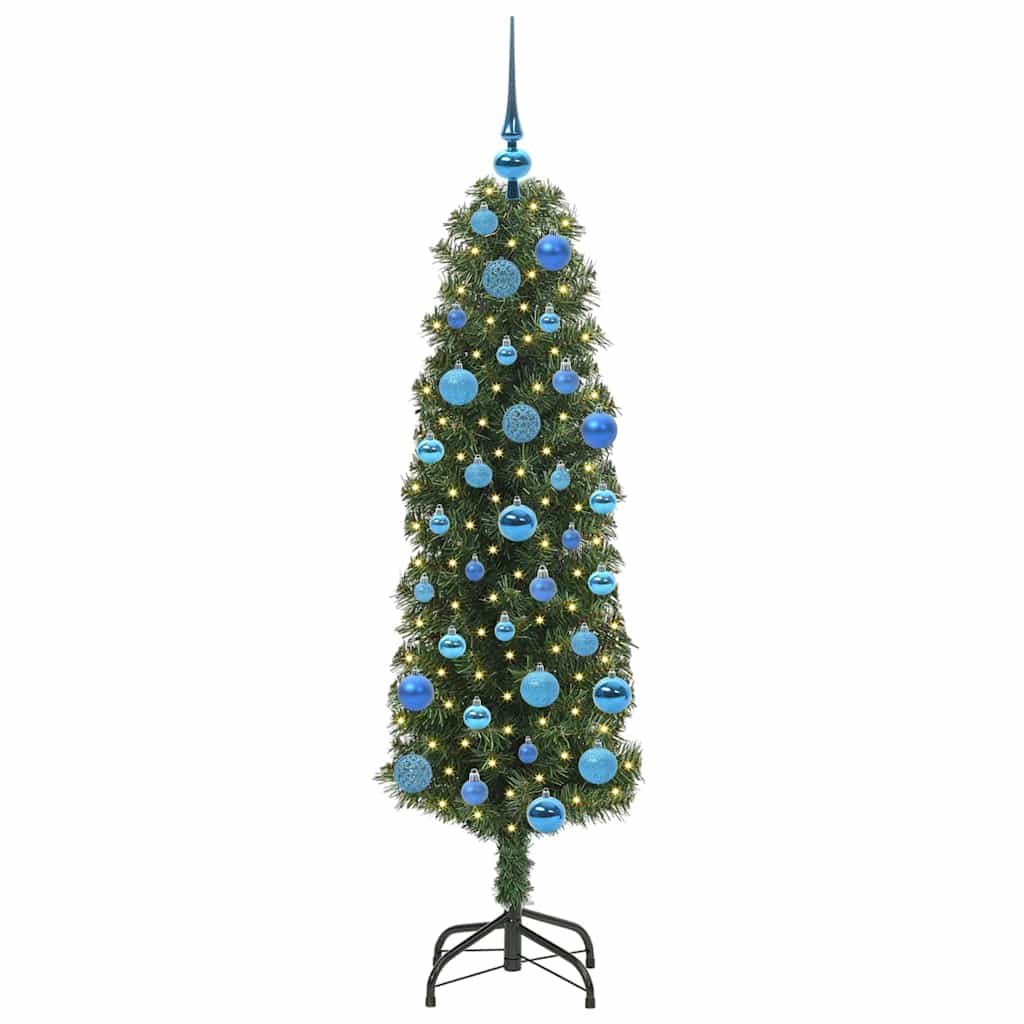 vidaXL Artificial Christmas Tree with 150 LEDs with Stand Green 150 cm - 45277