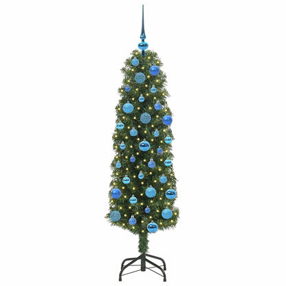 vidaXL Artificial Christmas Tree with 150 LEDs with Stand Green 150 cm - 45277
