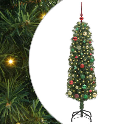 vidaXL Artificial Christmas Tree with 150 LEDs with Stand Green 150 cm - 45281