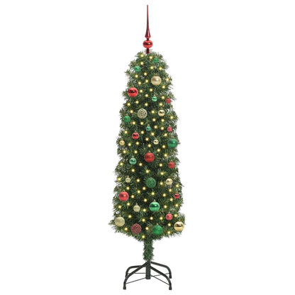 vidaXL Artificial Christmas Tree with 150 LEDs with Stand Green 150 cm - 45281