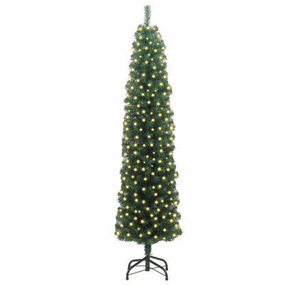 vidaXL Artificial Christmas Tree with 300 LEDs with Stand Green 180 cm - 45292