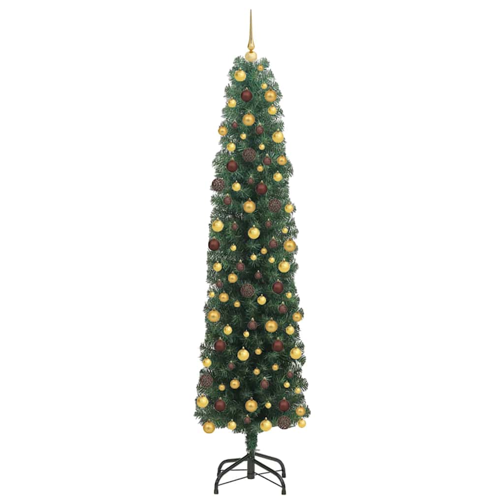 vidaXL Artificial Christmas Tree with 300 LEDs with Stand Green 180 cm - 45294