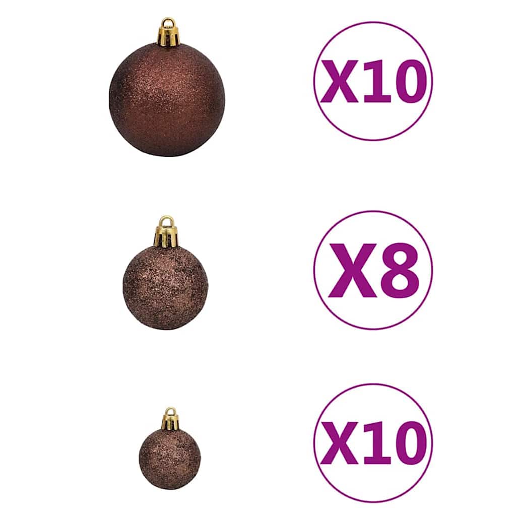 vidaXL Artificial Christmas Tree with 300 LEDs with Stand Green 180 cm - 45294