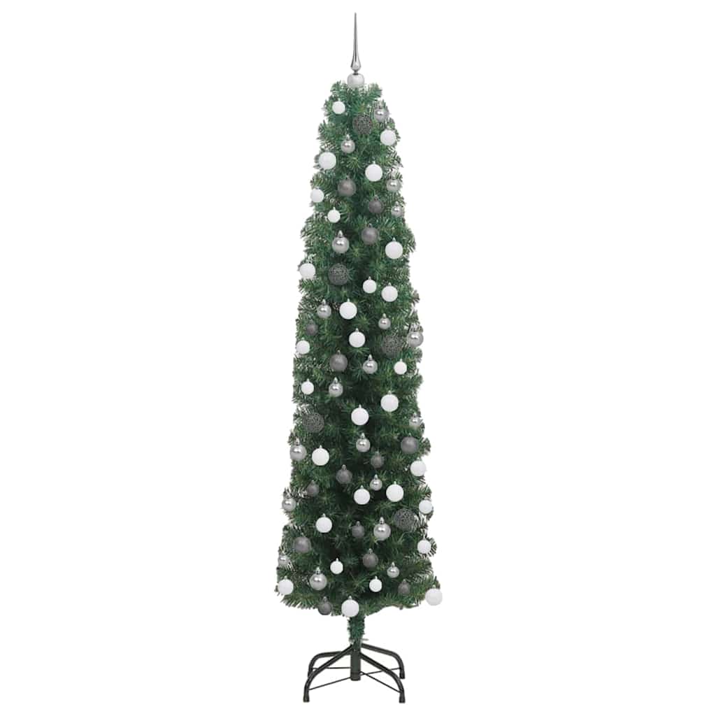 vidaXL Artificial Christmas Tree with 300 LEDs with Stand Green 180 cm - 45299