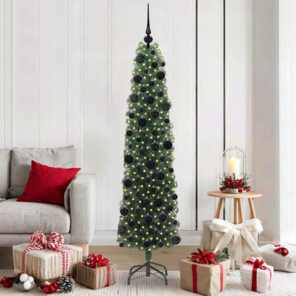 vidaXL Artificial Christmas Tree with 300 LEDs with Stand Green 180 cm - 45306