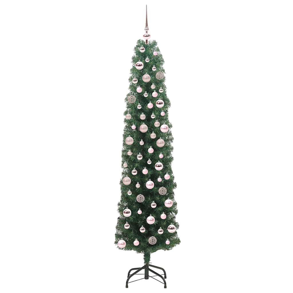 vidaXL Artificial Christmas Tree with 300 LEDs with Stand Green 180 cm - 45307