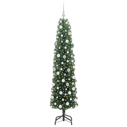 vidaXL Artificial Christmas Tree with 300 LEDs with Stand Green 180 cm - 45316