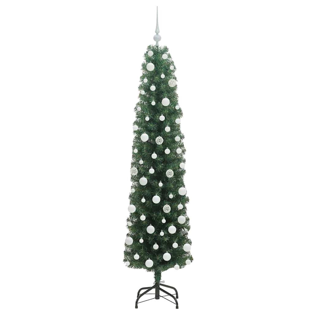 vidaXL Artificial Christmas Tree with 300 LEDs with Stand Green 180 cm - 45316