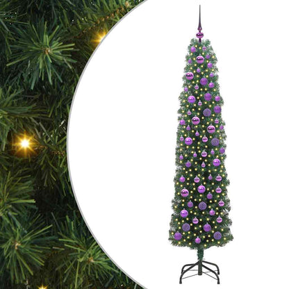 vidaXL Artificial Christmas Tree with 300 LEDs with Stand Green 180 cm - 45327