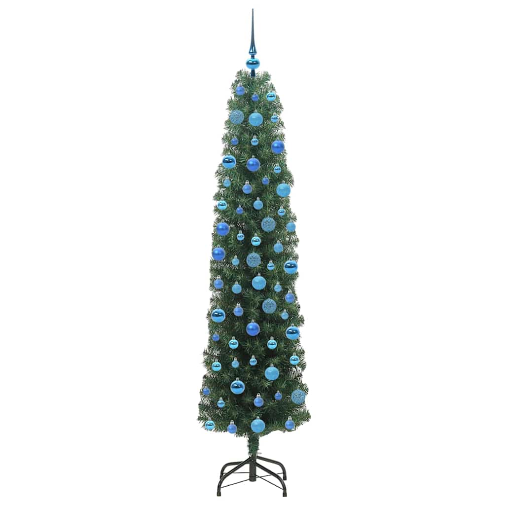 vidaXL Artificial Christmas Tree with 300 LEDs with Stand Green 180 cm - 45340