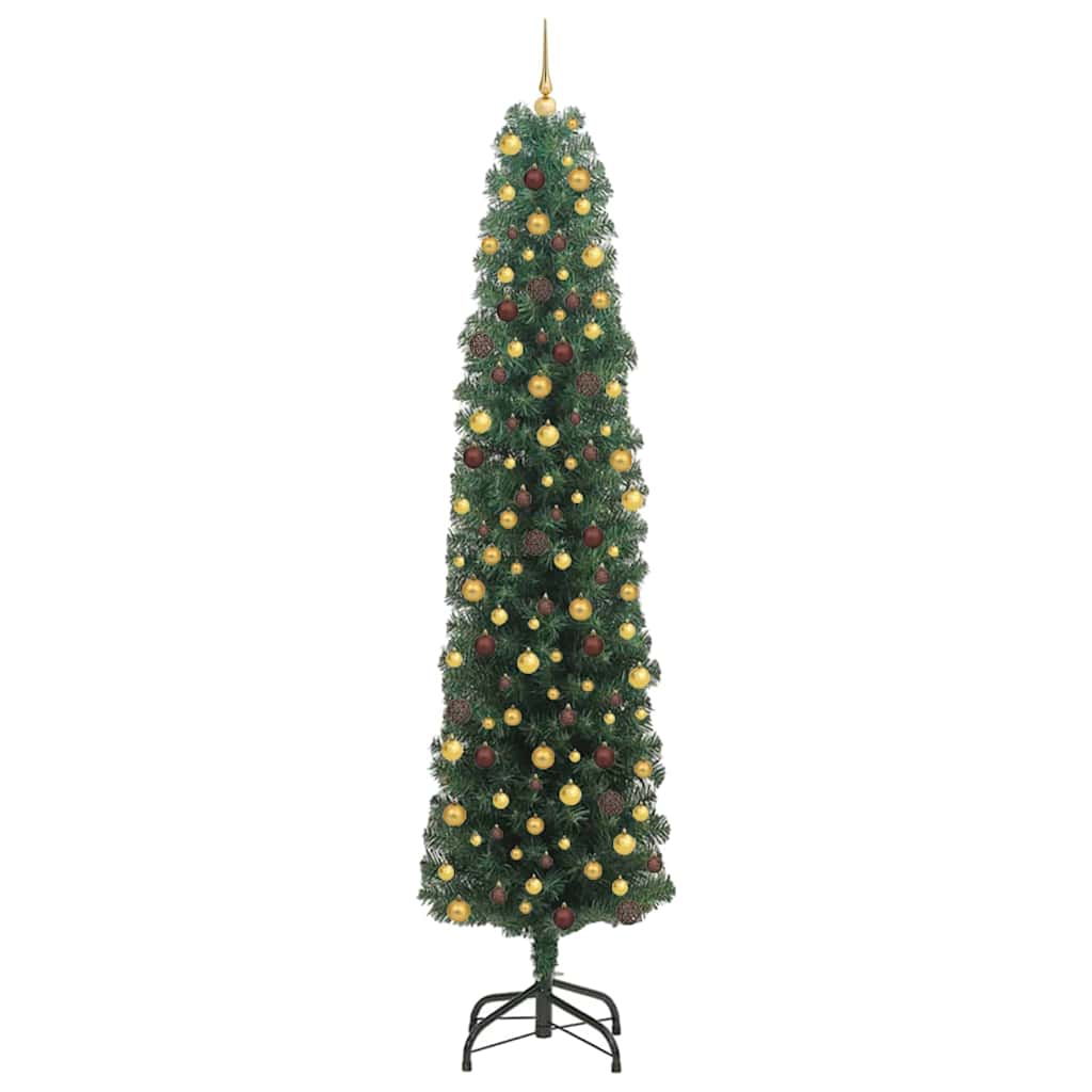vidaXL Artificial Christmas Tree with 300 LEDs with Stand Green 240 cm - 45343