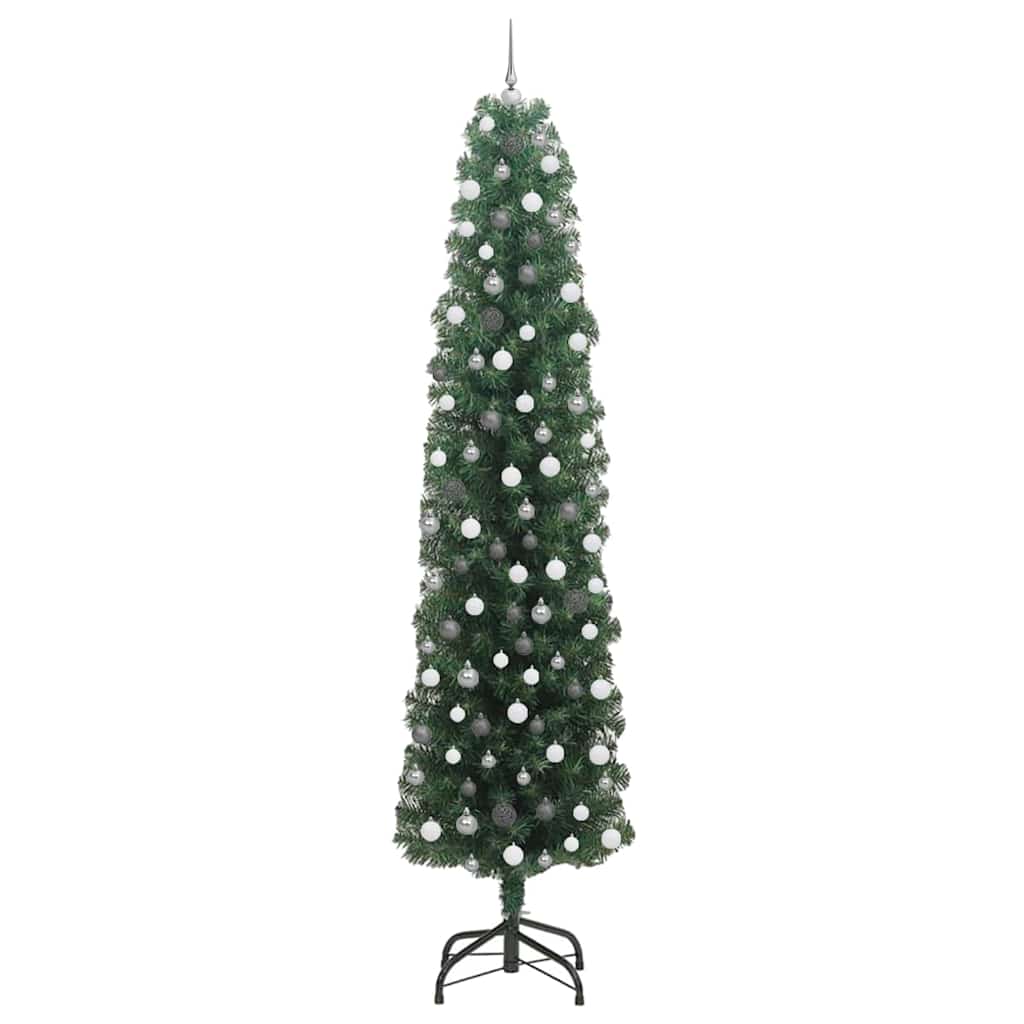vidaXL Artificial Christmas Tree with 300 LEDs with Stand Green 240 cm - 45344