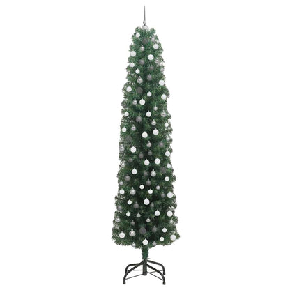 vidaXL Artificial Christmas Tree with 300 LEDs with Stand Green 240 cm - 45344