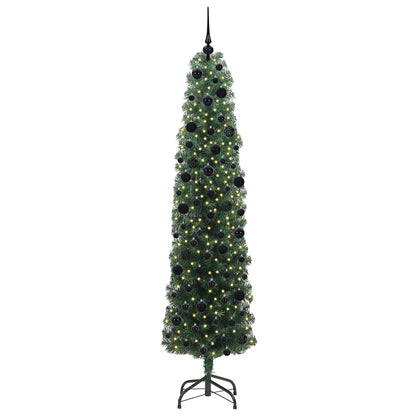 vidaXL Artificial Christmas Tree with 300 LEDs with Stand Green 240 cm - 45347