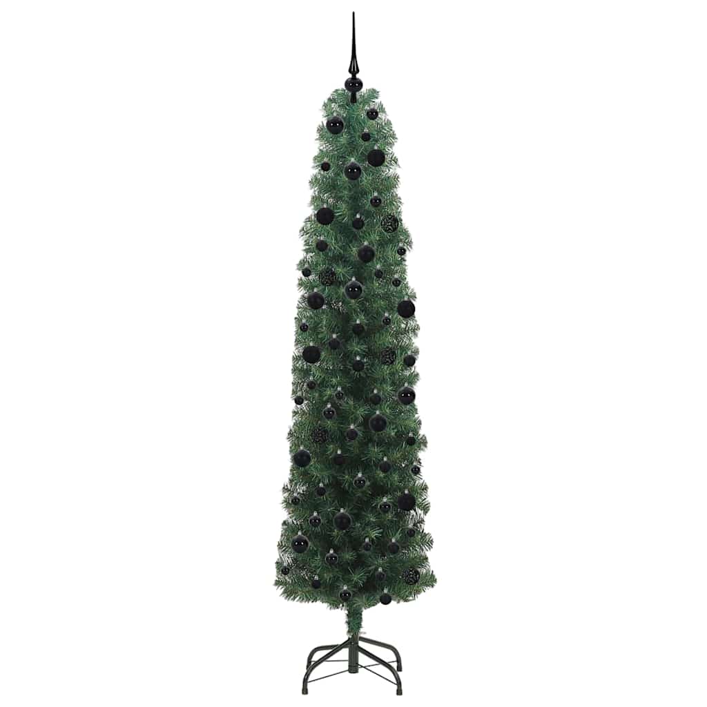 vidaXL Artificial Christmas Tree with 300 LEDs with Stand Green 240 cm - 45347