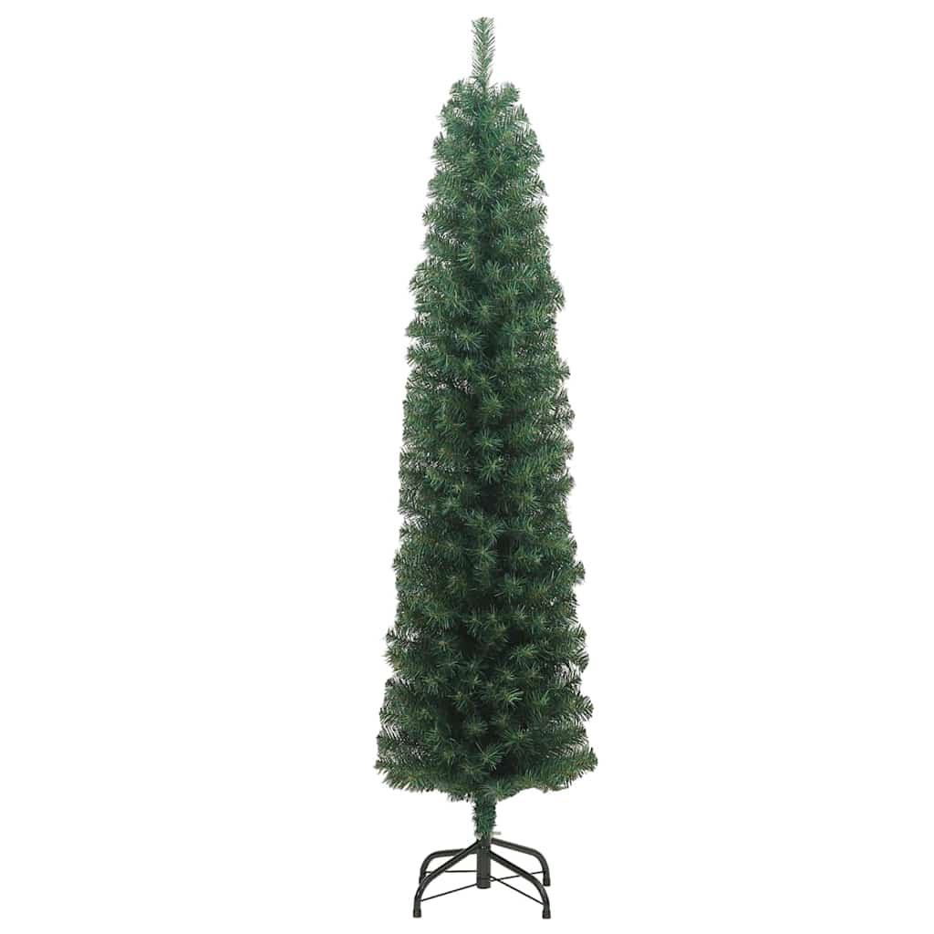 vidaXL Artificial Christmas Tree with 300 LEDs with Stand Green 240 cm - 45347