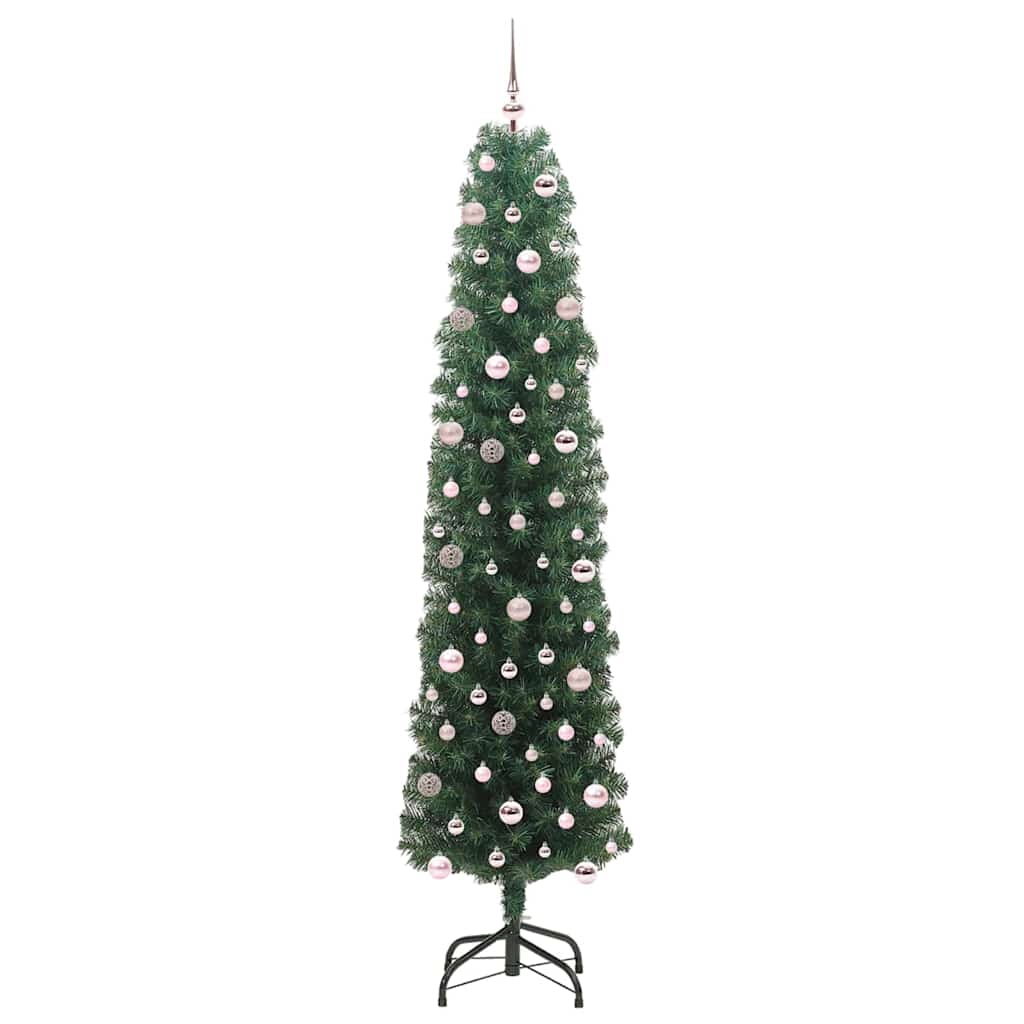 vidaXL Artificial Christmas Tree with 300 LEDs with Stand Green 240 cm - 45352