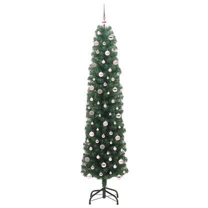 vidaXL Artificial Christmas Tree with 300 LEDs with Stand Green 240 cm - 45352
