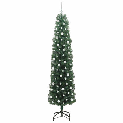 vidaXL Artificial Christmas Tree with 300 LEDs with Stand Green 240 cm - 45365