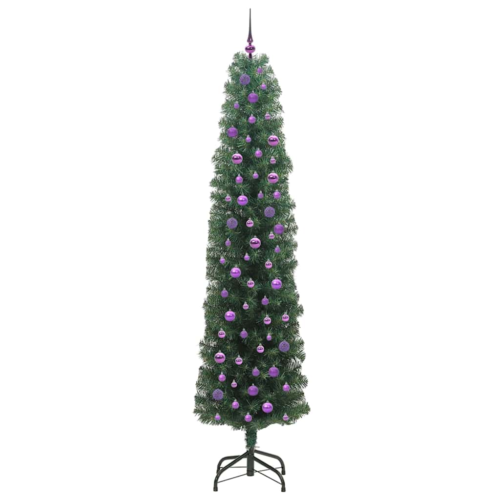 vidaXL Artificial Christmas Tree with 300 LEDs with Stand Green 240 cm - 45376