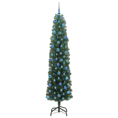 vidaXL Artificial Christmas Tree with 300 LEDs with Stand Green 240 cm - 45377