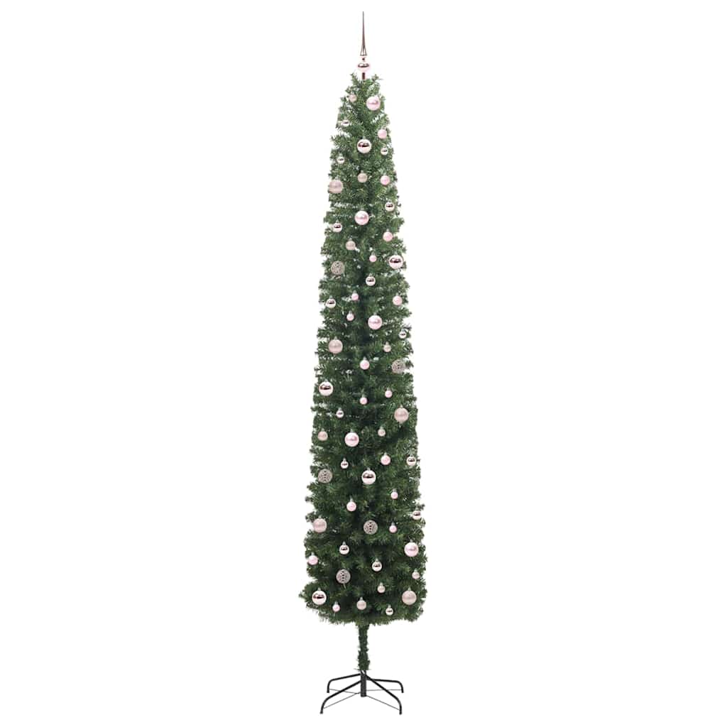 vidaXL Artificial Christmas Tree with 300 LEDs with Stand Green 270 cm - 45379