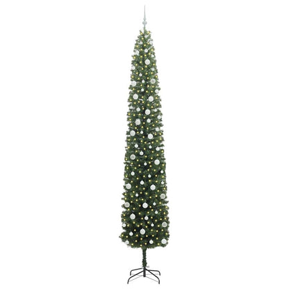 vidaXL Artificial Christmas Tree with 300 LEDs with Stand Green 270 cm - 45390